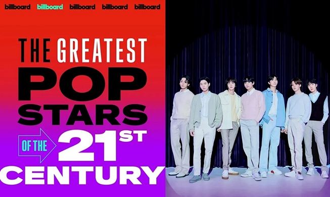 Billboard ranks BTS 19th-greatest pop star of 21st century